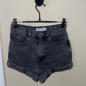 American Apparel High Waisted Denim Shorts